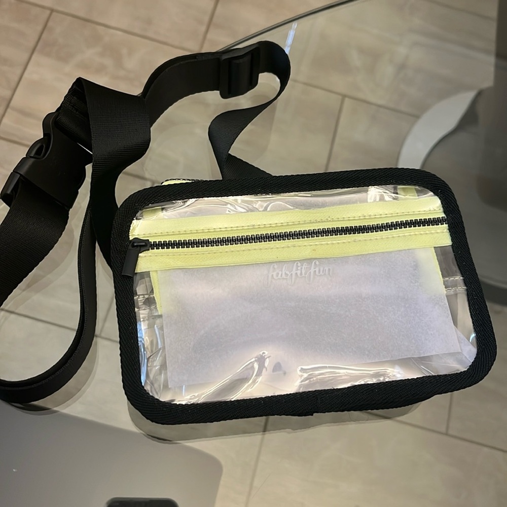 Fab Fit Fun clear bumbag